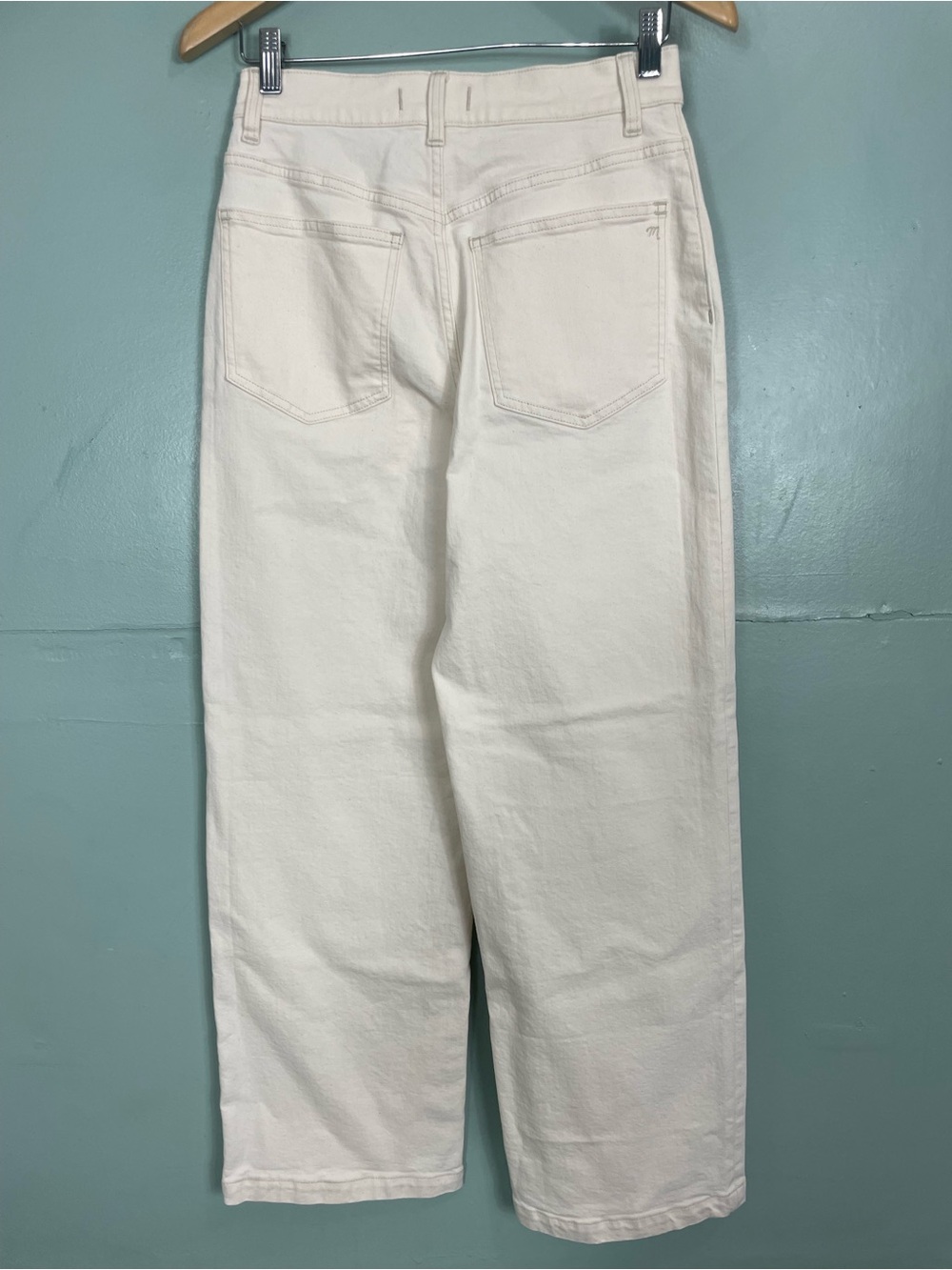 Madewell The Perfect Vintage Wide Leg Jean Vintage Canvas Ivory Women Size 27 - Picture 6 of 11